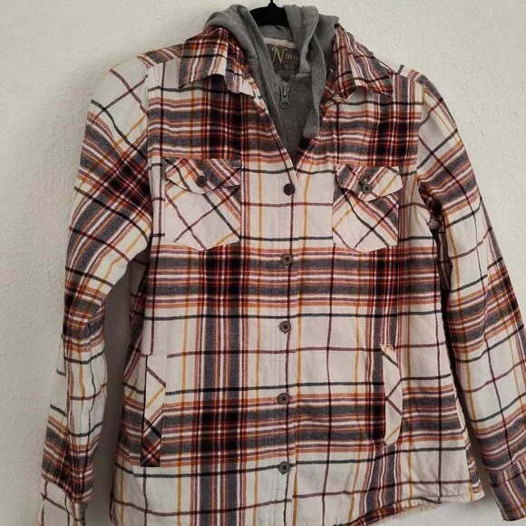 Natural Reflections, Women’s Hooded Flannel Jacket, S - Picture 4 of 8
